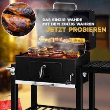 KESSER® Grill Węglowy XXL z Pokrywą i Kółkami